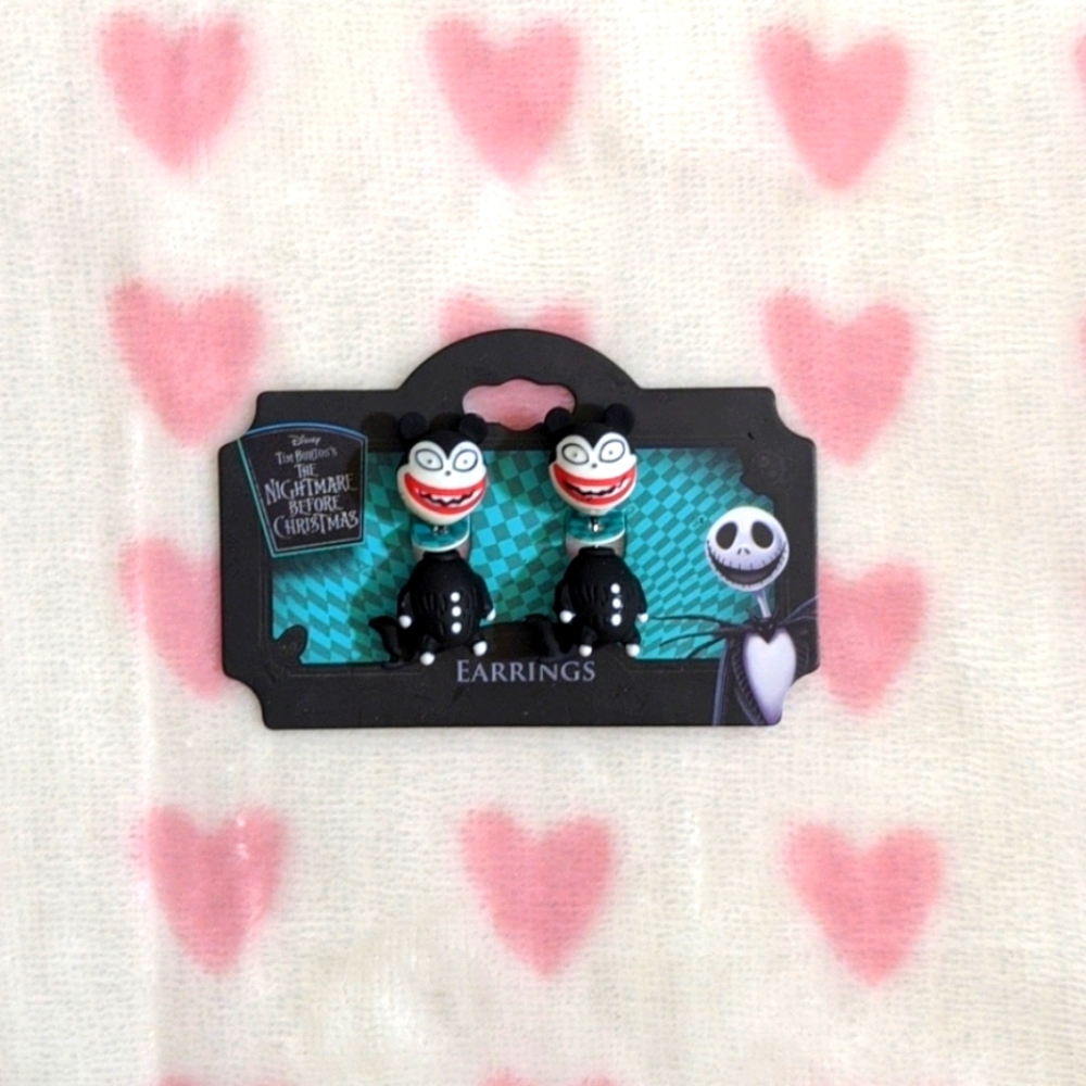 Nightmare Before Christmas Scary Teddy Earrings